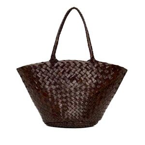 Dragon Diffusion Dark Brown Woven Bag